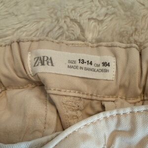 ZARA Beige/Tan Kids Pants - Neutral Everyday Style